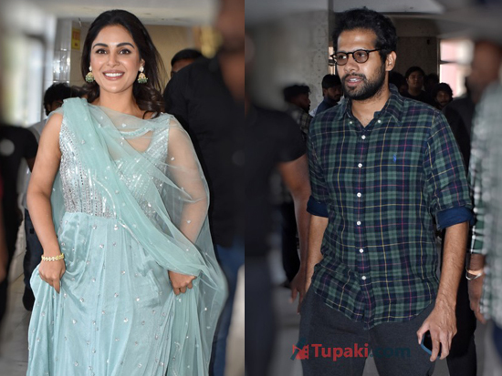 Samyuktha Menon N Venky Atluri At Theater Recently